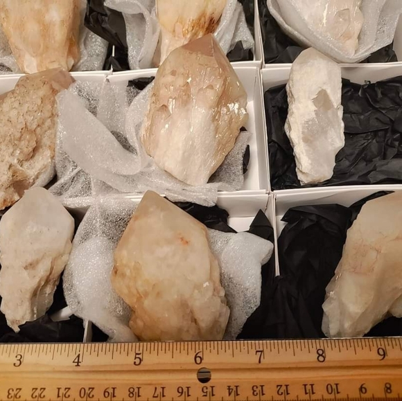 9 piece candle quartz Natural Crystals - Picture 3 of 5